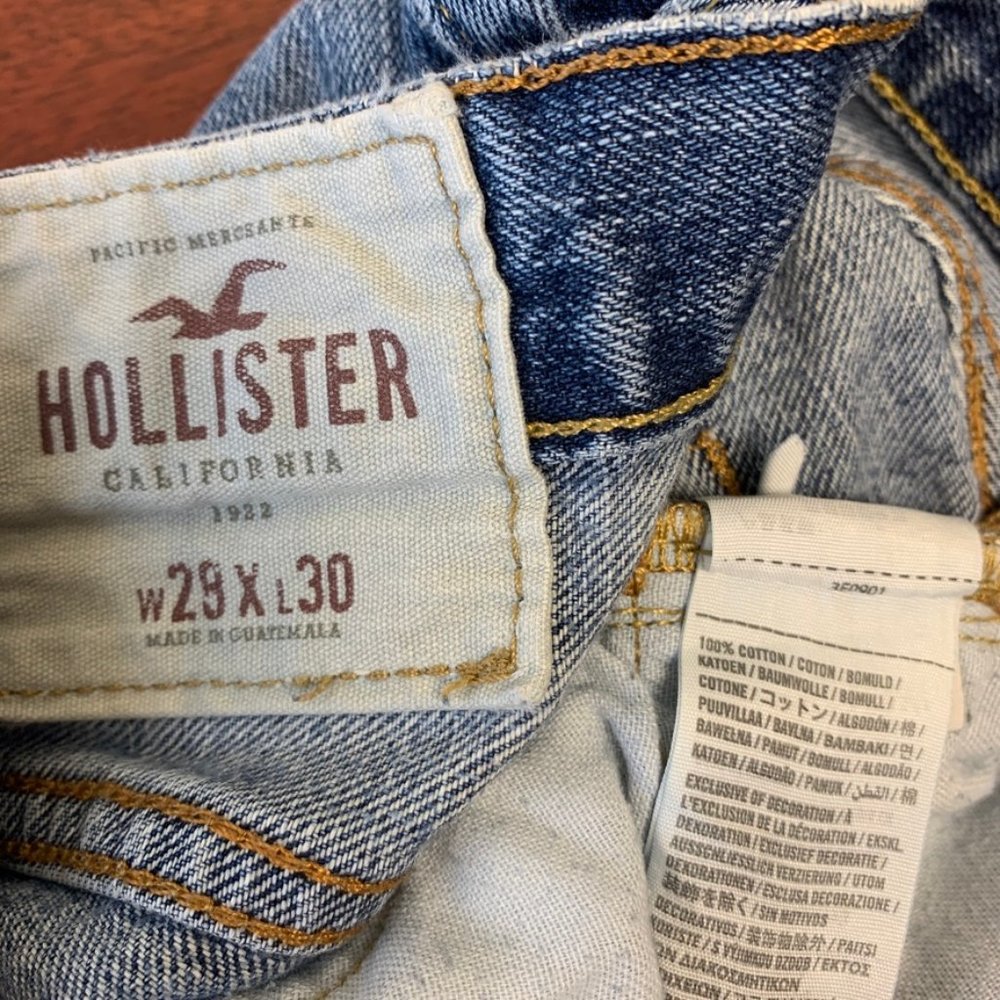 Hollister Button Fly 100% Cotton Jeans - Picture 8 of 8
